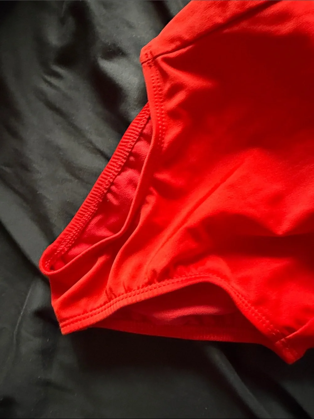 Red Ruffled One-Piece Swimsuit toddler